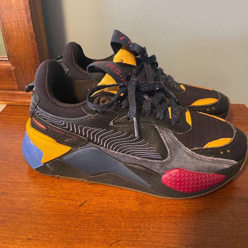 Puma Black Sneaker with Yellow Accents
